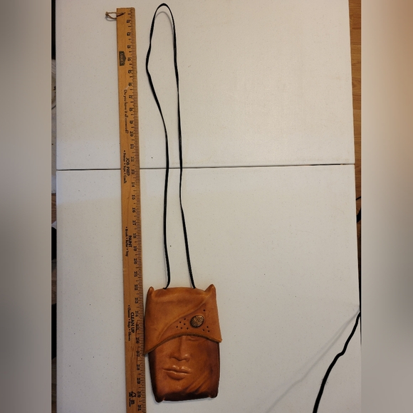 Vintage Leather Art Crossbody Purse by Deborah Einbender Pursona - Picture 5 of 13